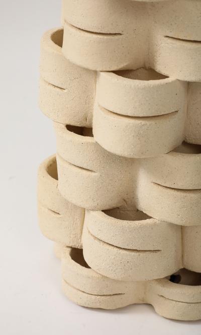 Nicole Fichot Terracotta Table Lamp Model 2 by Nicole Fichot