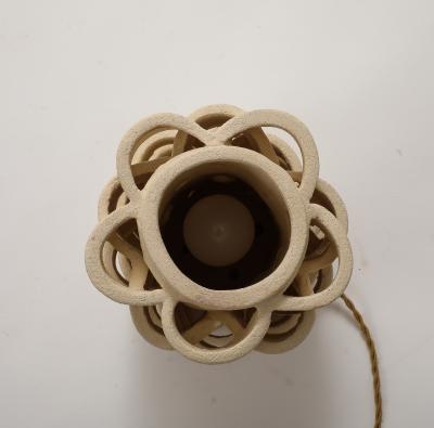 Nicole Fichot Terracotta Table Lamp Model 2 by Nicole Fichot