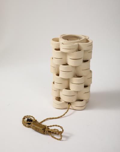 Nicole Fichot Terracotta Table Lamp Model 2 by Nicole Fichot