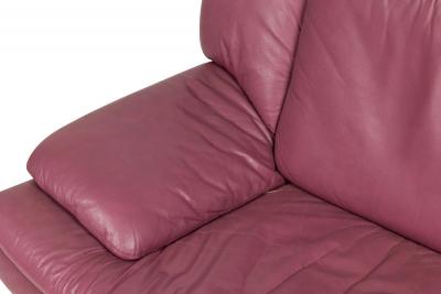 Nicoletti Salotti Nicoletti Salotti for Interline Italia Contemporary c 1980s Lilac Leather So
