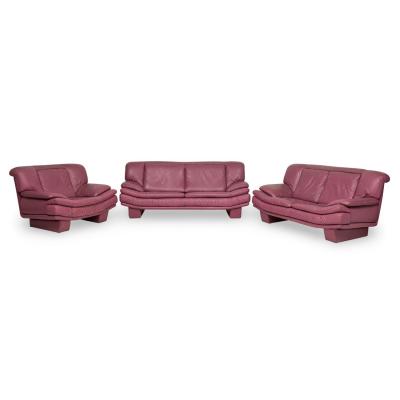 Nicoletti Salotti Set of 3 Nicoletti Salotti for Interline Italia Contemporary c 1980s Lilac L