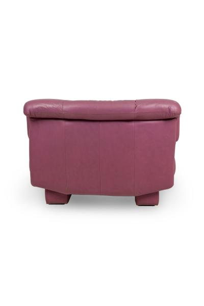 Nicoletti Salotti for Interline Italia Contemporary c 1980s Lilac Leather Cl