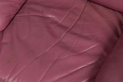 Nicoletti Salotti for Interline Italia Contemporary c 1980s Lilac Leather Cl