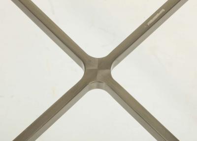 Nicos Zographos Nicos Zographos Steel and Glass Coffee Table