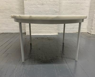 Nicos Zographos Pair Nicos Zographos Carrara Marble Top Tables