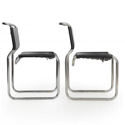 Nicos Zographos Pair of Mid Century Modern CH66 Dining Chairs by Nicos Zographos