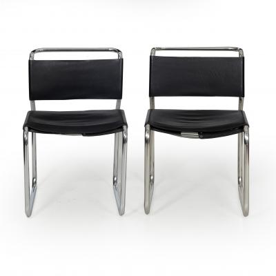 Nicos Zographos Pair of Mid Century Modern CH66 Dining Chairs by Nicos Zographos