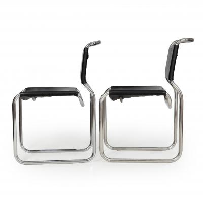 Nicos Zographos Pair of Mid Century Modern CH66 Dining Chairs by Nicos Zographos