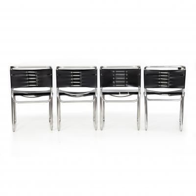 Nicos Zographos Set of 4 Mid Century Modern CH66 Dining Chairs by Nicos Zographos