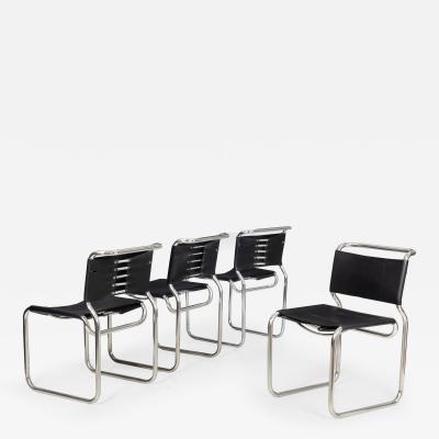 Nicos Zographos Set of 4 Mid Century Modern CH66 Dining Chairs by Nicos Zographos