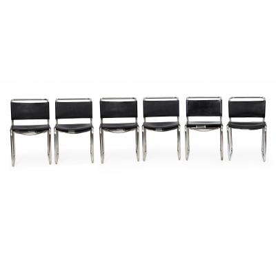 Nicos Zographos Set of Six Mid Century Modern CH66 Dining Chairs by Nicos Zographos