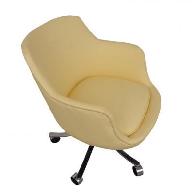 Nicos Zographos Vintage Zographos Alpha Bucket Chair Restored with New Vegan Ultra Leather