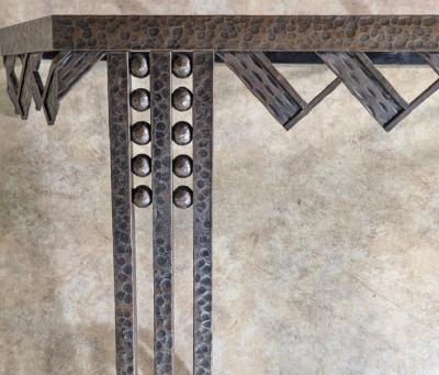 Nics Fr res Nics Freres forged iron console