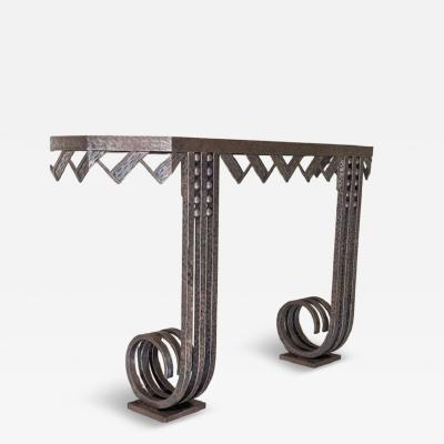 Nics Fr res Nics Freres forged iron console
