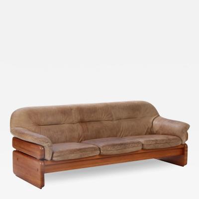 Nielaus M bler Late 1970s Nielaus M bler cognac leather sofa