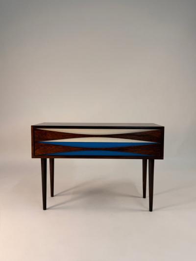 Niels Clausen Pair of Nightsands by Niels Clausen in Rosewood Circa 1960s