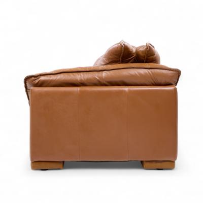 Niels Eilersen Niels Eilersen Monza Mid Century Danish Leather Three Seat Sofa