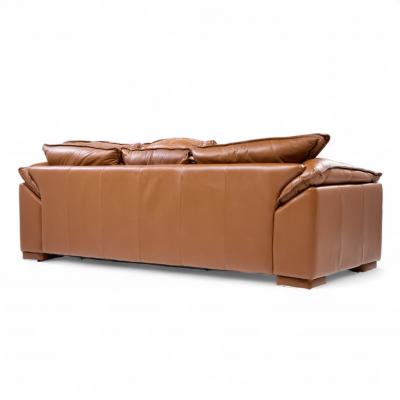 Niels Eilersen Niels Eilersen Monza Mid Century Danish Leather Three Seat Sofa