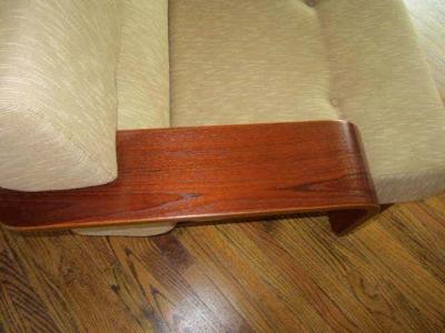 Niels Eilersen Rare N Eilersen Danish Modern Teak Three Seat Sofa Mid Century