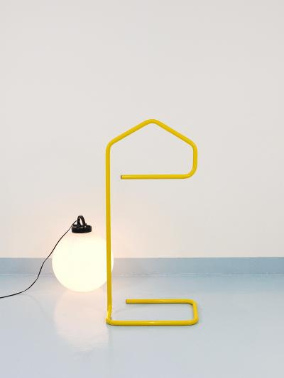 Niels Gammelgaard Niels Gammelgaard Yellow Post Modern Clothing Valet Dressing Stand 1980s