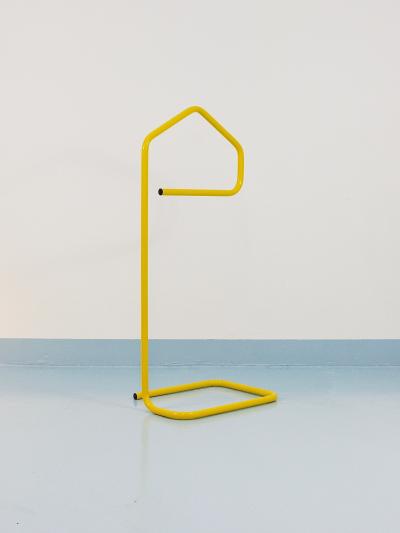 Niels Gammelgaard Niels Gammelgaard Yellow Post Modern Clothing Valet Dressing Stand 1980s