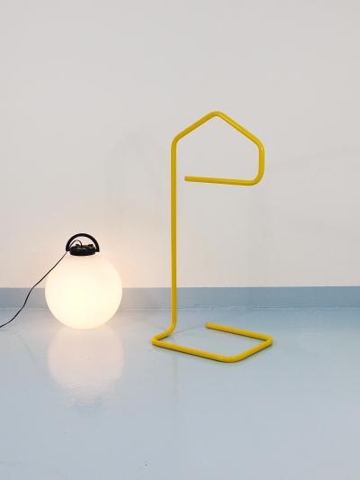 Niels Gammelgaard Niels Gammelgaard Yellow Post Modern Clothing Valet Dressing Stand 1980s
