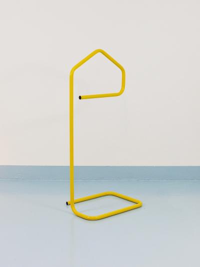 Niels Gammelgaard Niels Gammelgaard Yellow Post Modern Clothing Valet Dressing Stand 1980s