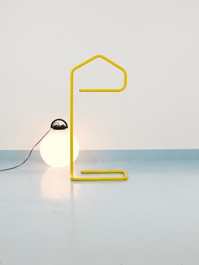 Niels Gammelgaard Niels Gammelgaard Yellow Post Modern Clothing Valet Dressing Stand 1980s