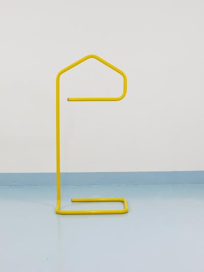 Niels Gammelgaard Niels Gammelgaard Yellow Post Modern Clothing Valet Dressing Stand 1980s