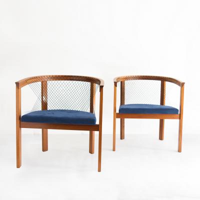 Niels Jorgen Haugesen NIELS J RGEN HAUGESEN PAIR OF STRING CHAIRS FROM TRANEKAER FURNITURE