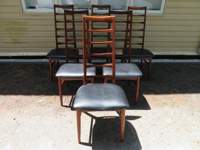 Niels Koefoed 6 Lovely Niels Kofoed style Teak Danish Modern Ladderback LIZ Chair