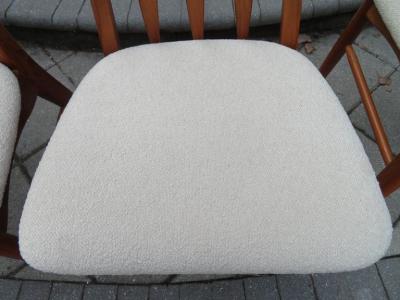 Niels Koefoed Lovely Set of Four Teak Eva Dining Room Chairs by Niels Koefoed 1960s