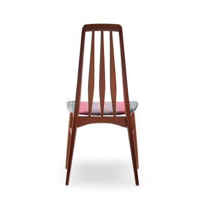 Niels Koefoed Niels Koefoed Eva Mid Century Danish Teak Dining Chairs Set of 8