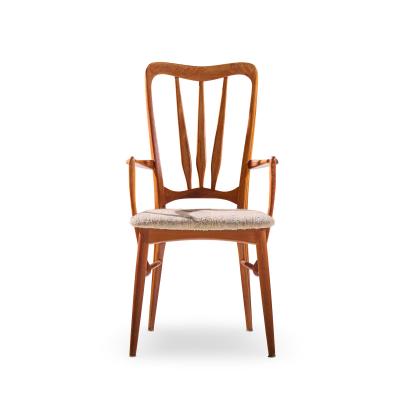 Niels Koefoed Niels Koefoed for Koefoeds Hornslet Ingrid Mid Century Dining Chairs Set of 6