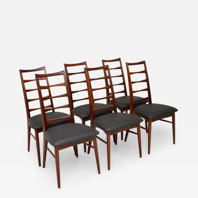 Niels Koefoed Set of 6 Danish Lis Dining Chairs by Niels Koefoed