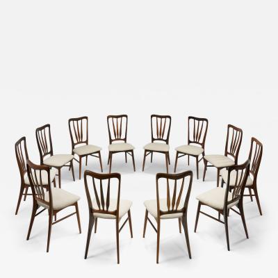 Niels Koefoed Set of Twelve Ingrid Dining Chairs for Koefoed M belfabrik Denmark 1960s