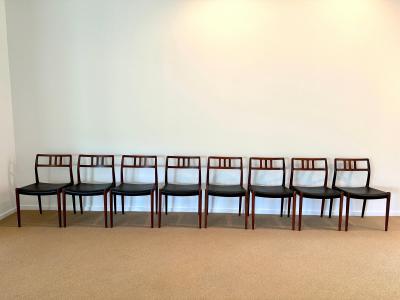 Niels Otto M ller Model 79 Rosewood Chairs by Niels O M ller for J L M llers M belfabrik