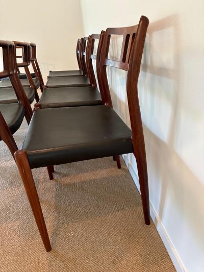 Niels Otto M ller Model 79 Rosewood Chairs by Niels O M ller for J L M llers M belfabrik