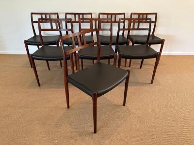 Niels Otto M ller Model 79 Rosewood Chairs by Niels O M ller for J L M llers M belfabrik