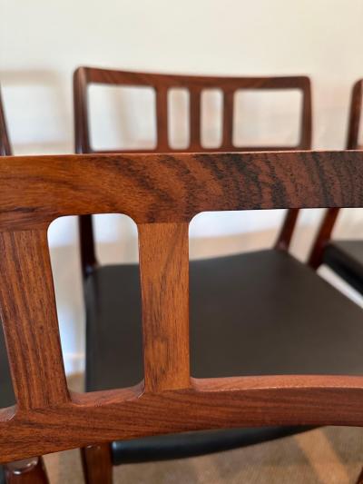 Niels Otto M ller Model 79 Rosewood Chairs by Niels O M ller for J L M llers M belfabrik