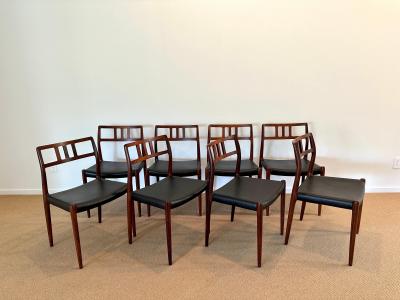 Niels Otto M ller Model 79 Rosewood Chairs by Niels O M ller for J L M llers M belfabrik