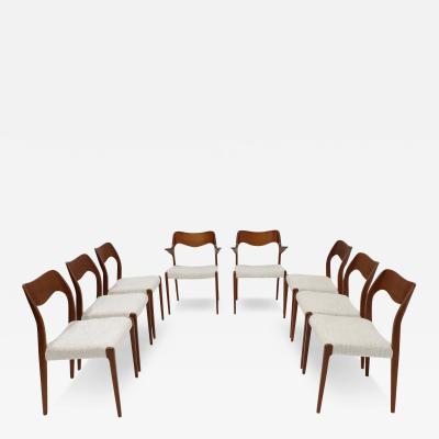 Niels Otto M ller Niels Moller Model 71 Dining Chairs Set of 8