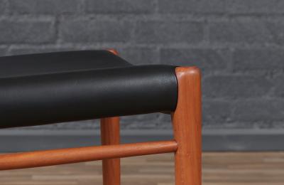 Niels Otto M ller Niels Moller Model 75 Teak Leather Dining Chairs