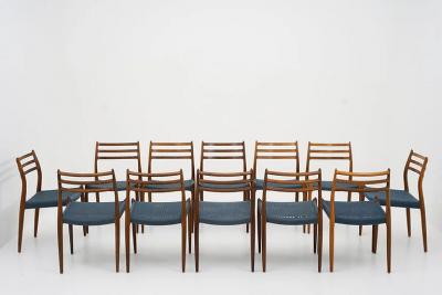 Niels Otto M ller Scandinavian Midcentury Dining Chairs Model 78 by Niels Otto M ller