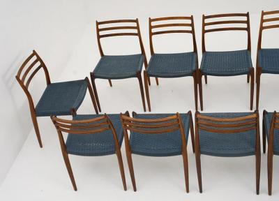 Niels Otto M ller Scandinavian Midcentury Dining Chairs Model 78 by Niels Otto M ller