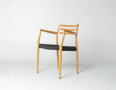 Niels Otto M ller Set of Ten Niels Otto M ller Model 78 and Model 62 Dining Chairs in Tiger Maple