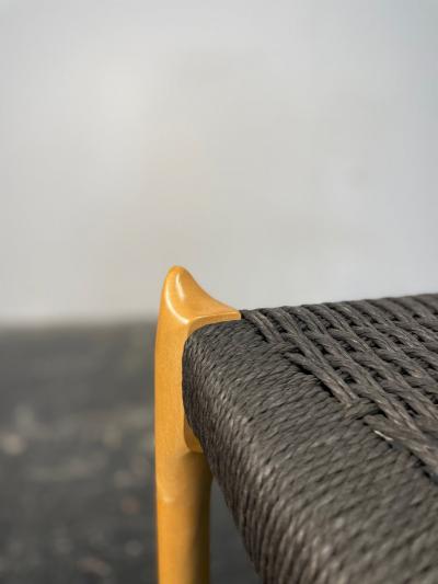 Niels Otto Moller Set of 10 Niels M ller Dining Chairs Model 78 and 62 in Maple Black Papercord