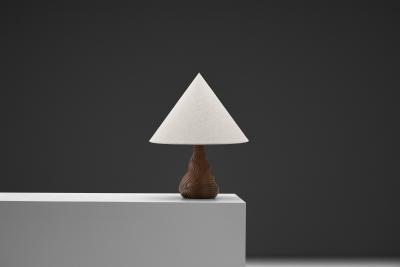 Niels Preben Larsen Glazed Sculptural Table Lamp by Niels Preben Larsen Denmark 1970s