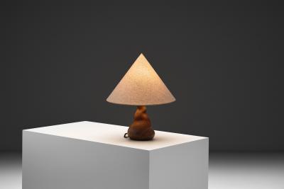 Niels Preben Larsen Glazed Sculptural Table Lamp by Niels Preben Larsen Denmark 1970s