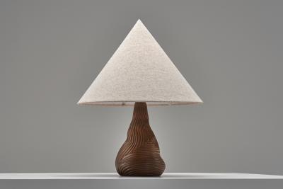 Niels Preben Larsen Glazed Sculptural Table Lamp by Niels Preben Larsen Denmark 1970s